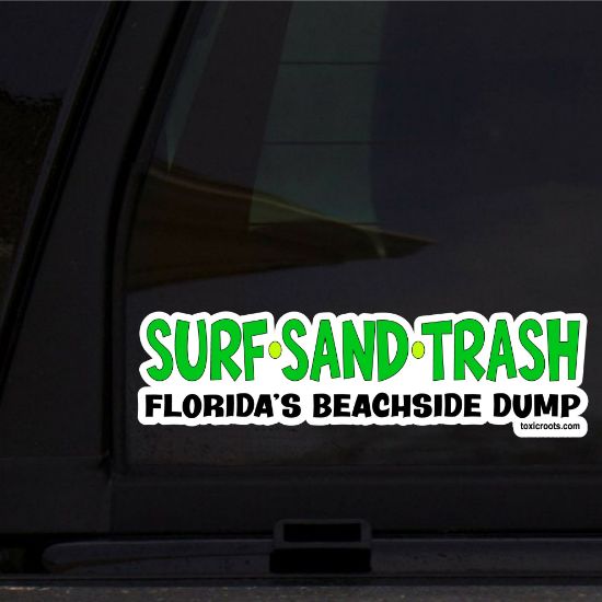 Surf Sand Trash Sticker