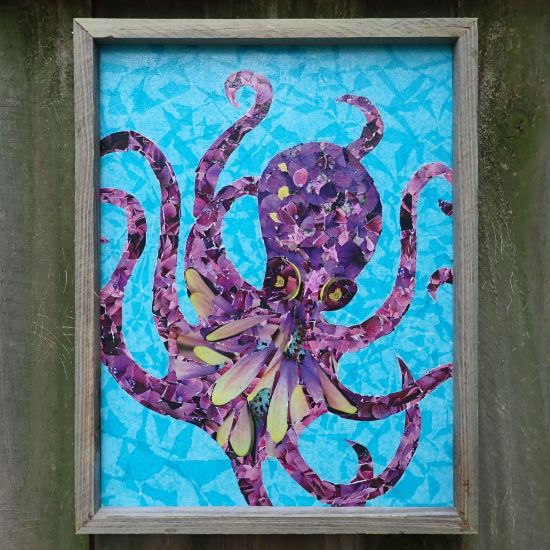 Purple Octopus Collage